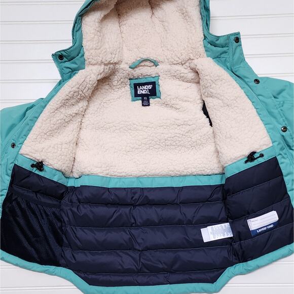 Lands End Kids Expedition Waterproof Winter Down Parka Jacket - Picture 4 of 15